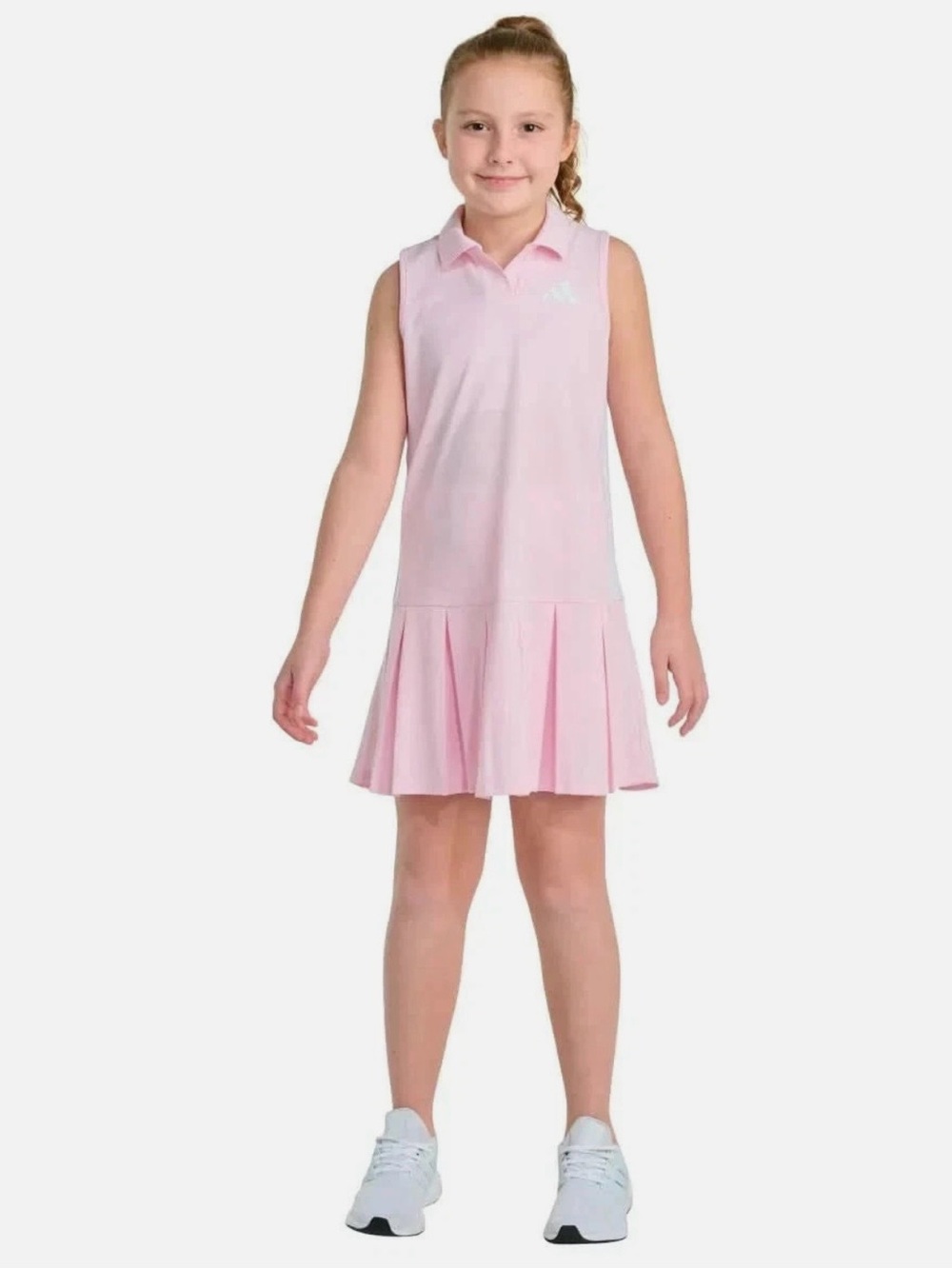Adidas Girl’s Sleeveless 2-Piece  Polo Tennis Dress
